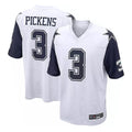 Parkc D.Cowboys #3 George Pickens Player White-Navy Home Game Stitched Jerseys