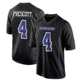 Parkc D.Cowboys #4 Dak Prescott Player Carbon Black Fashion Home Game Stitched Jerseys