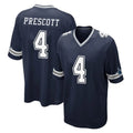 Parkc D.Cowboys #4 Dak Prescott Player Navy Home Game Stitched Jerseys