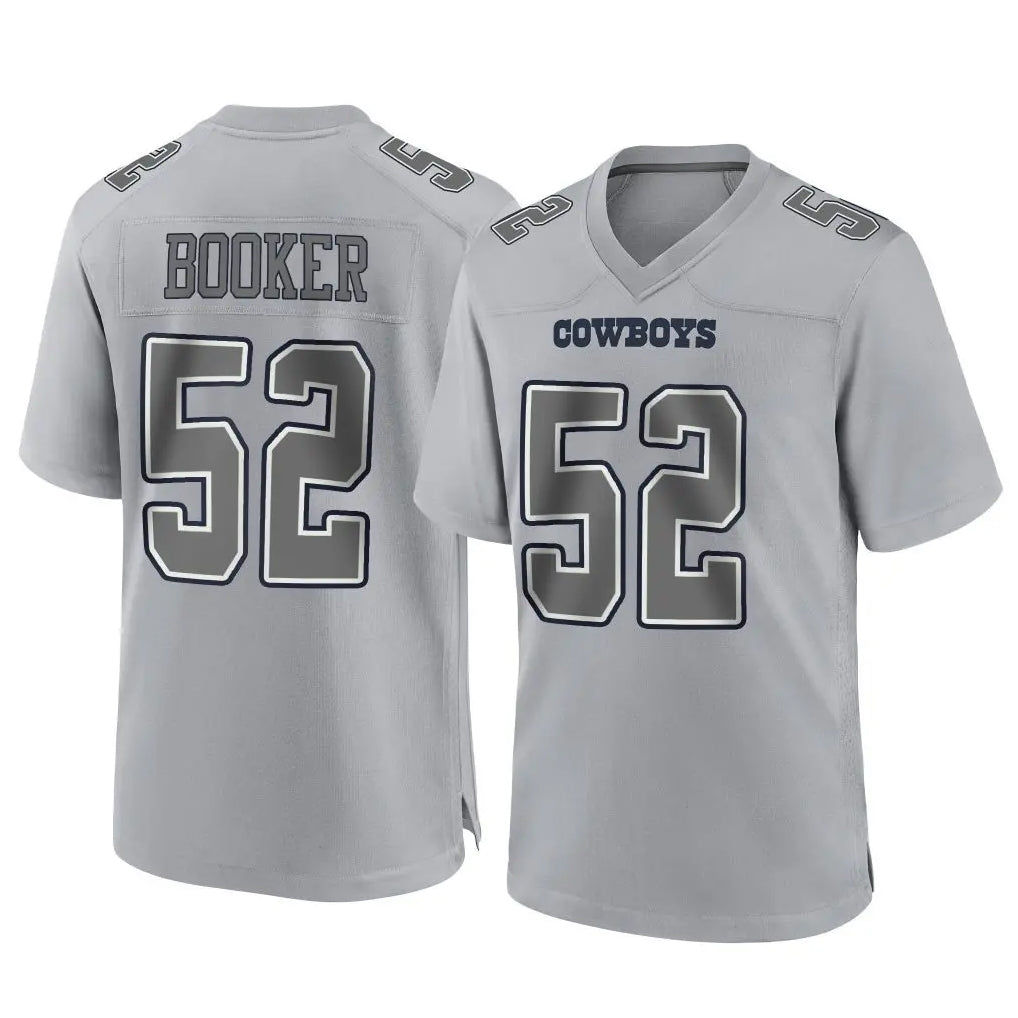 Parkc D.Cowboys #52 Tyler Booker Player Gray Atmosphere Fashion Home Game Stitched Jerseys