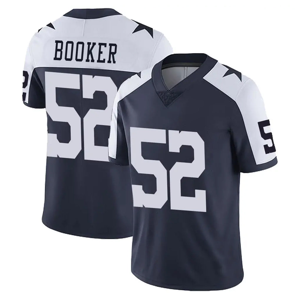 Parkc D.Cowboys #52 Tyler Booker Player Navy-White Limited Alternate Vapor Untouchable Home Game Stitched Jerseys