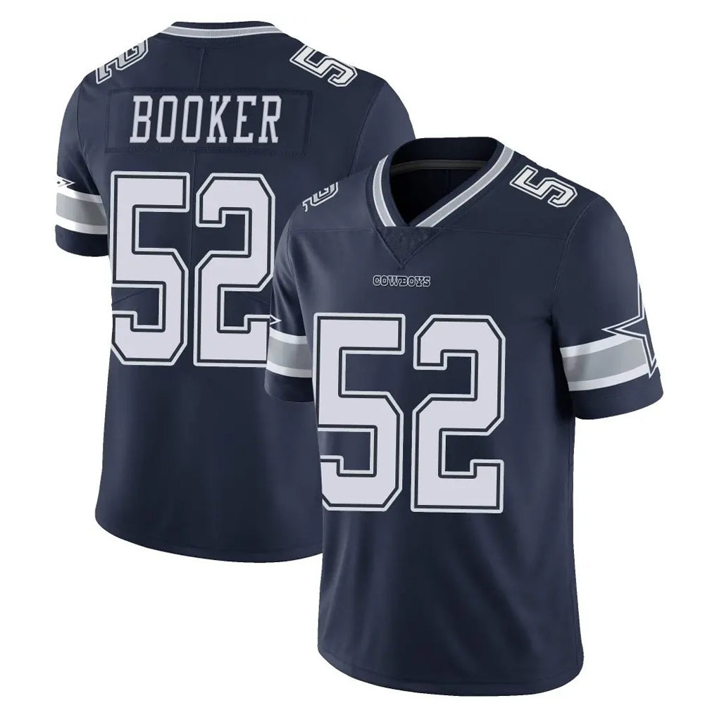 Parkc D.Cowboys #52 Tyler Booker Player Navy Vapor Untouchable Limited Home Game Stitched Jerseys
