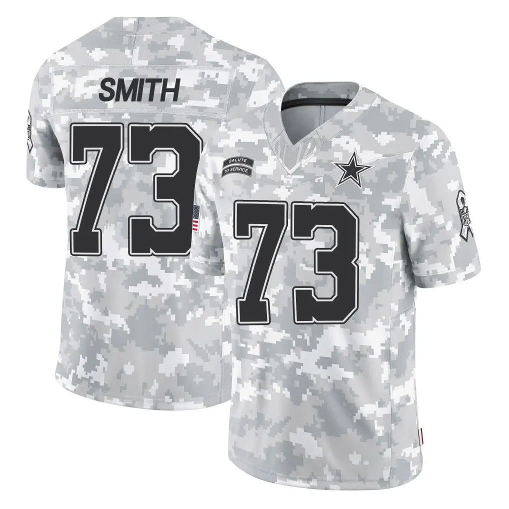Parkc D.Cowboys #73 Tyler Smith Player Arctic Camo Salute to Service Limited Home Game Stitched Jerseys