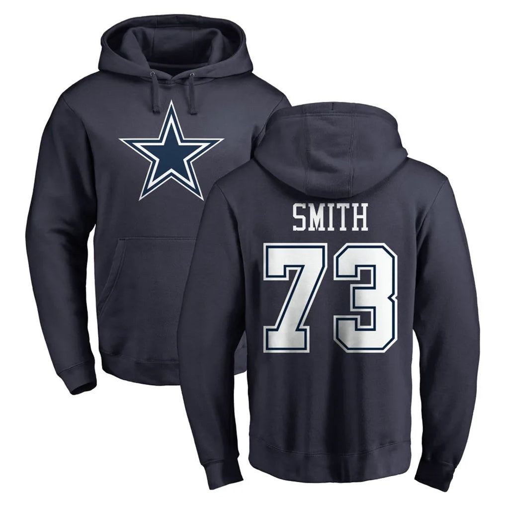 Parkc D.Cowboys #73 Tyler Smith Player Navy Pullover Hoodies Limited Stitched Jerseys