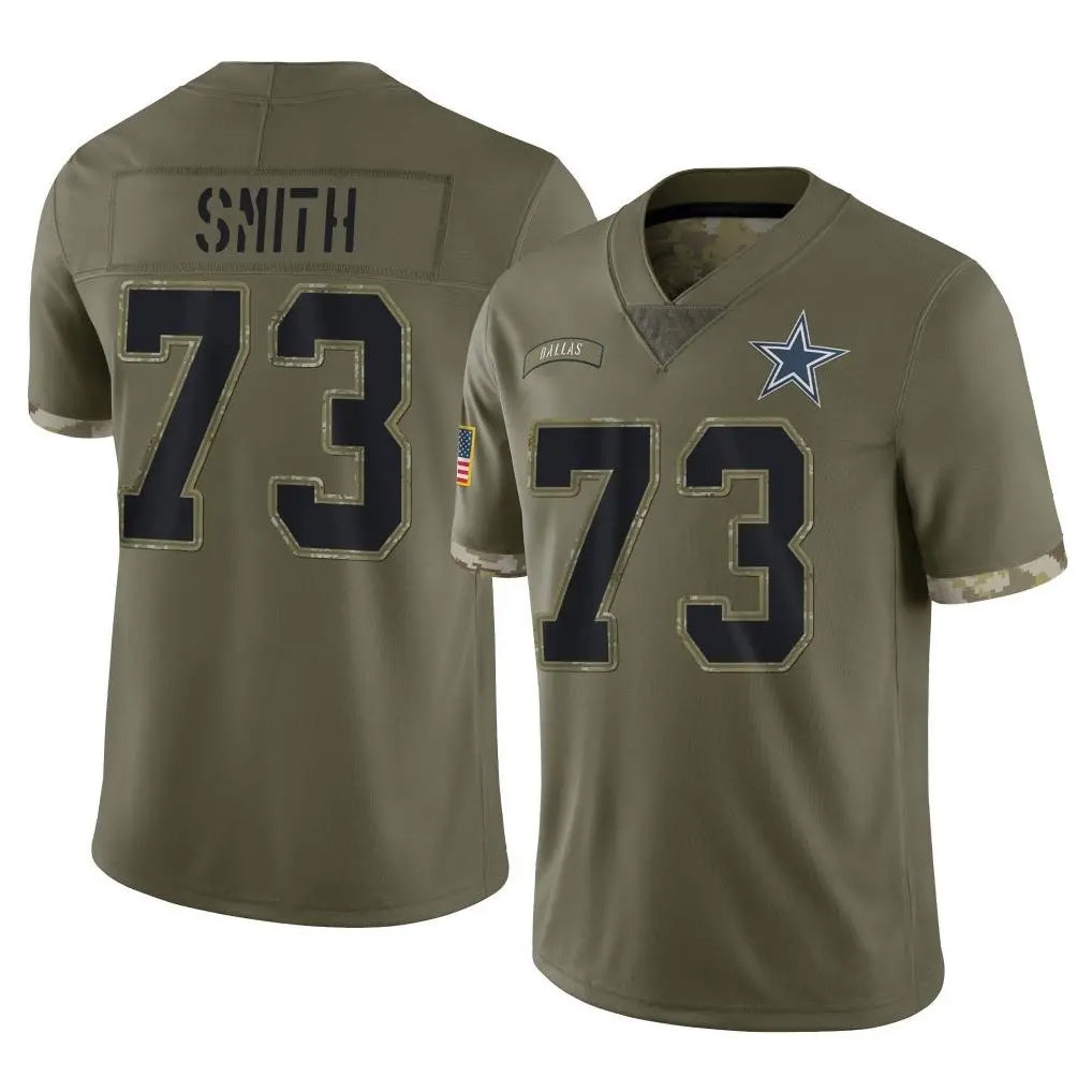 Parkc D.Cowboys #73 Tyler Smith Player Olive Salute to Service Limited Game Stitched Jerseys