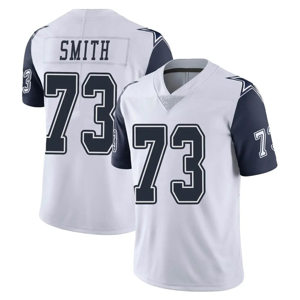 Parkc D.Cowboys #73 Tyler Smith Player White-Navy Limited Color Rush Vapor Untouchable Home Game Stitched Jerseys