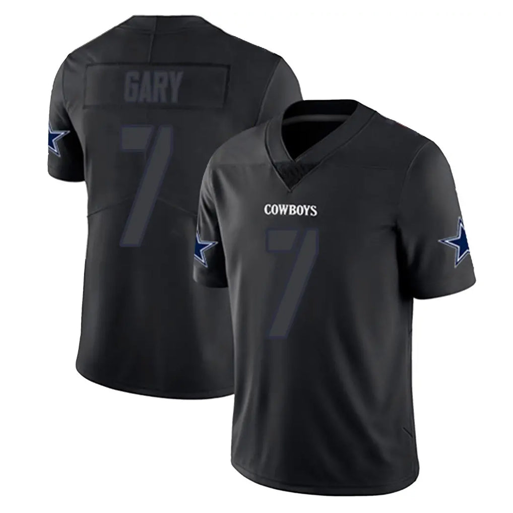 Parkc D.Cowboys #7 Rashan Gary Player Black Impact Limited Home Game Stitched Jerseys