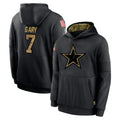 Parkc D.Cowboys #7 Rashan Gary Player Black Salute to Service Pullover Hoodies Limited Stitched Jerseys