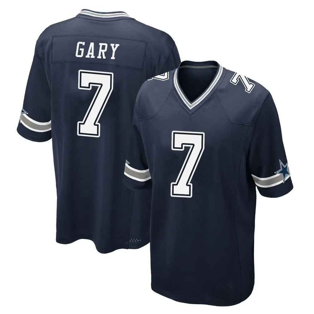 Parkc D.Cowboys #7 Rashan Gary Player Navy Home Game Stitched Jerseys