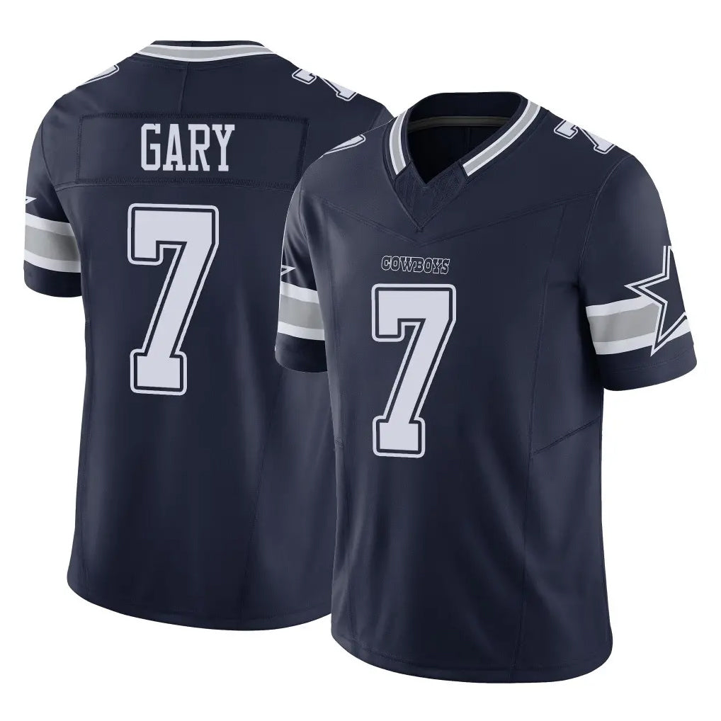 Parkc D.Cowboys #7 Rashan Gary Player Navy Limited Vapor F.U.S.E. Home Game Stitched Jerseys