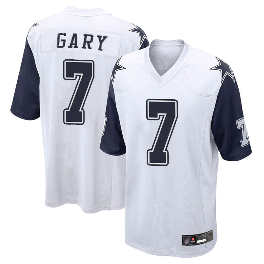 Parkc D.Cowboys #7 Rashan Gary Player White-Navy Home Game Stitched Jerseys