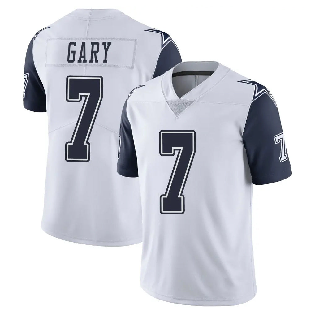 Parkc D.Cowboys #7 Rashan Gary Player White-Navy Limited Color Rush Vapor Untouchable Home Game Stitched Jerseys