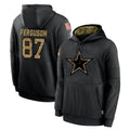 Parkc D.Cowboys #87 Jake Ferguson Player Black Salute to Service Pullover Hoodies Limited Stitched Jerseys