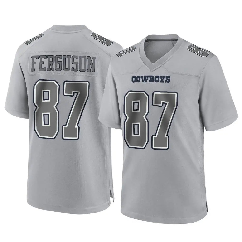 Parkc D.Cowboys #87 Jake Ferguson Player Gray Atmosphere Fashion Home Game Stitched Jerseys