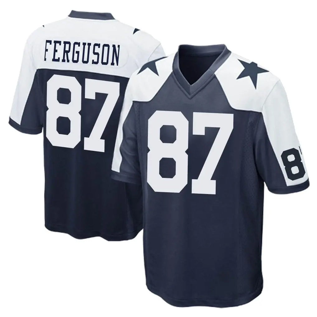 Parkc D.Cowboys #87 Jake Ferguson Player Navy-White Alternate Home Game Stitched Jerseys
