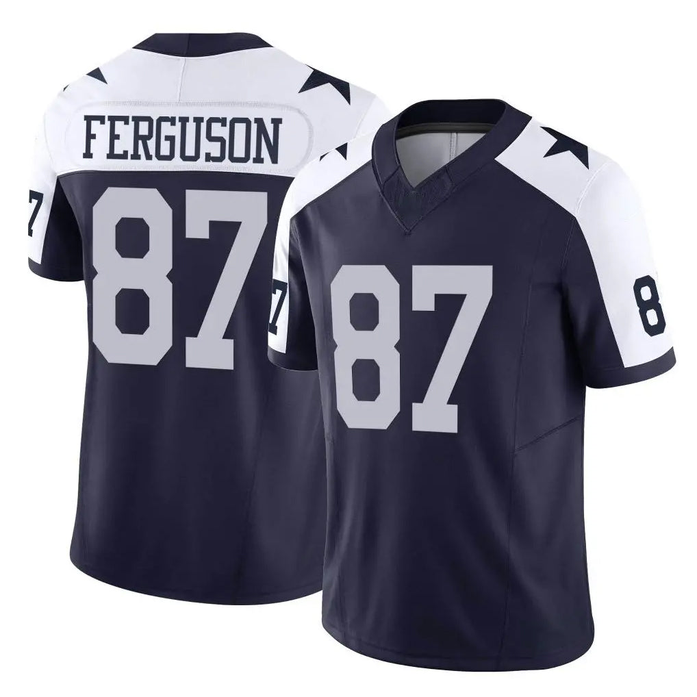 Parkc D.Cowboys #87 Jake Ferguson Player Navy-White Limited Alternate Vapor F.U.S.E. Home Game Stitched Jerseys