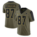 Parkc D.Cowboys #87 Jake Ferguson Player Olive Salute to Service Limited Home Game Stitched Jerseys