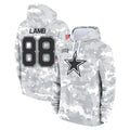 Parkc D.Cowboys #88 CeeDee Lamb Player Arctic Camo Salute to Service Hoodies Limited Game Stitched Jerseys