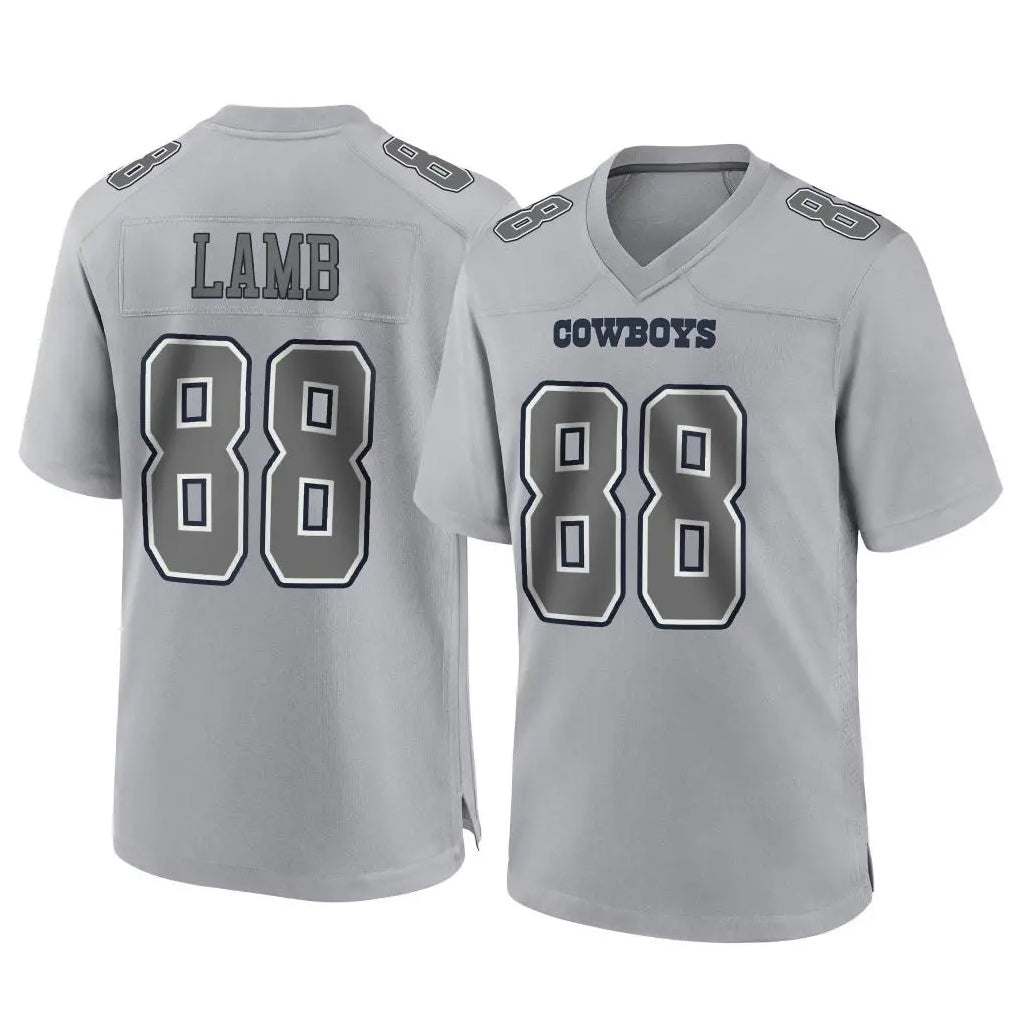 Parkc D.Cowboys #88 CeeDee Lamb Player Gray Atmosphere Fashion Home Game Stitched Jerseys