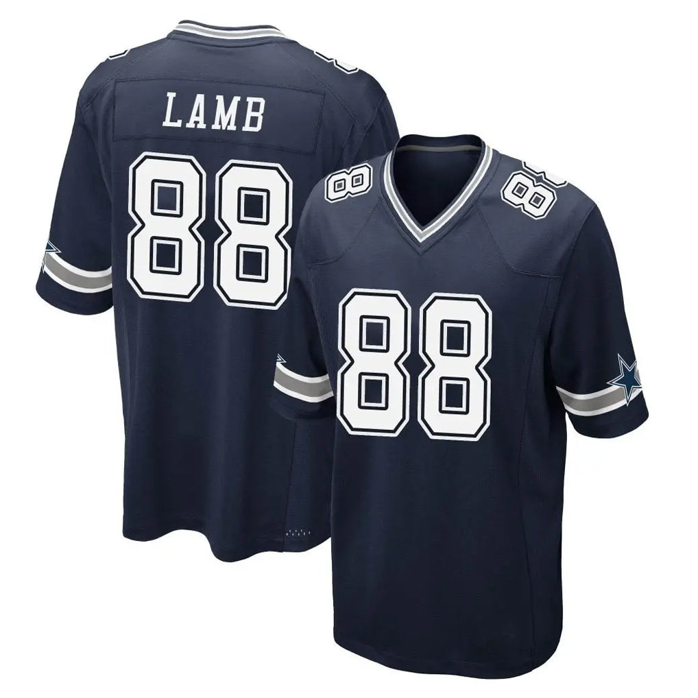 Parkc D.Cowboys #88 CeeDee Lamb Player Navy Home Game Stitched Jerseys