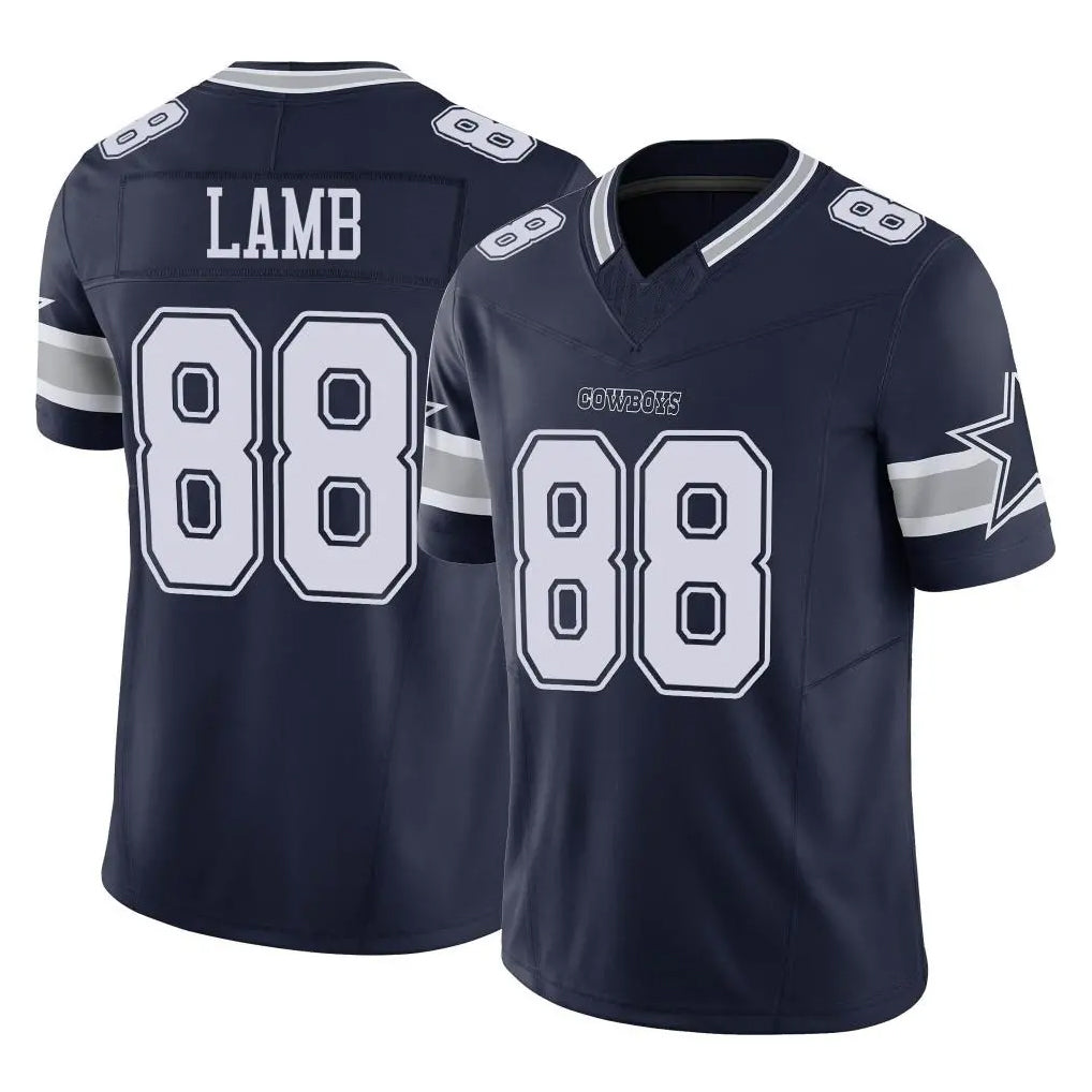 Parkc D.Cowboys #88 CeeDee Lamb Player Navy Limited Vapor F.U.S.E. Home Game Stitched Jerseys