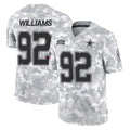 Parkc D.Cowboys #92 Quinnen Williams Player Arctic Camo Salute to Service Limited Home Game Stitched Jerseys