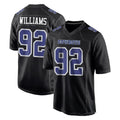 Parkc D.Cowboys #92 Quinnen Williams Player Carbon Black Fashion Home Game Stitched Jerseys
