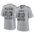 Parkc D.Cowboys #92 Quinnen Williams Player Gray Atmosphere Fashion Home Game Stitched Jerseys