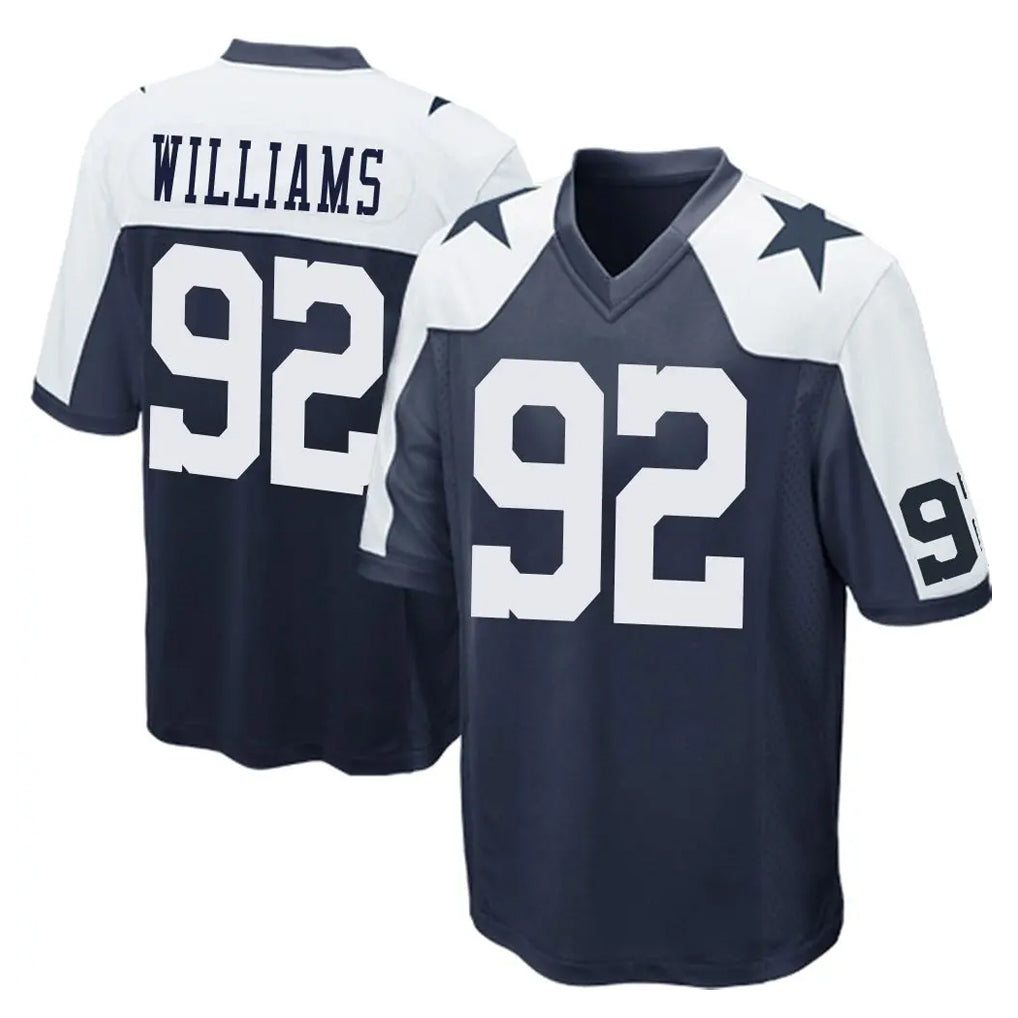 Parkc D.Cowboys #92 Quinnen Williams Player Navy-White Alternate Home Game Stitched Jerseys