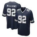 Parkc D.Cowboys #92 Quinnen Williams Player Navy Home Game Stitched Jerseys