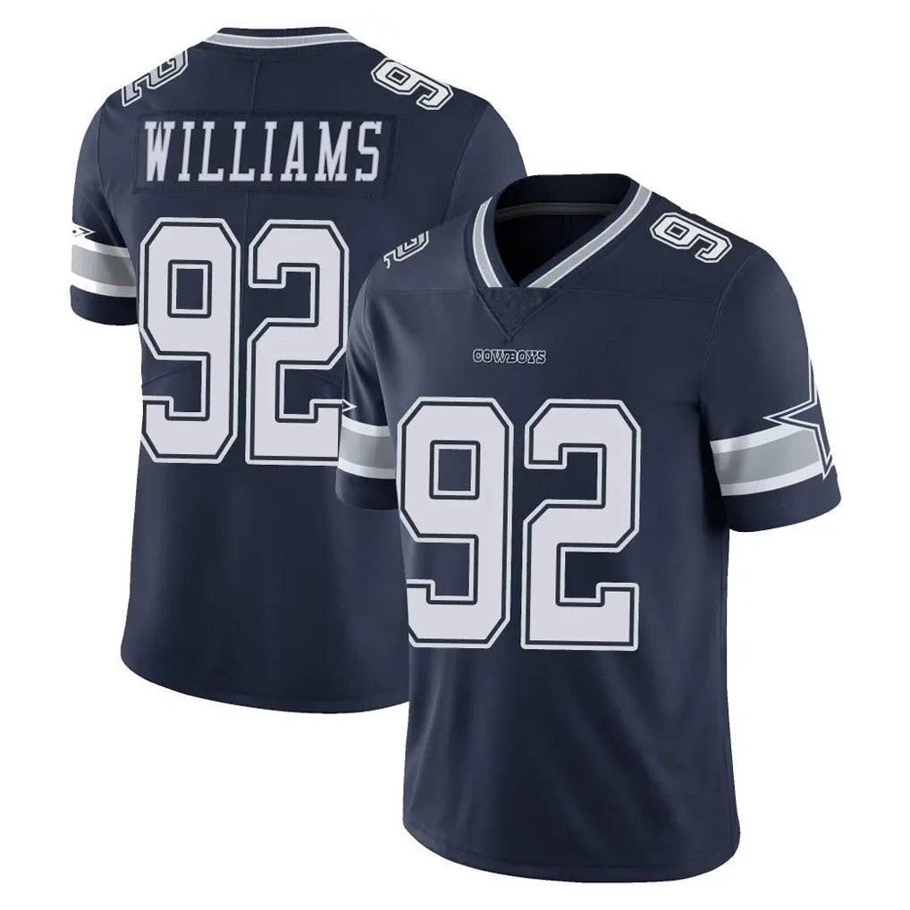 Parkc D.Cowboys #92 Quinnen Williams Player Navy Vapor Untouchable Limited Home Game Stitched Jerseys