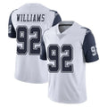 Parkc D.Cowboys #92 Quinnen Williams Player White-Navy Limited Color Rush Vapor Untouchable Home Game Stitched Jerseys