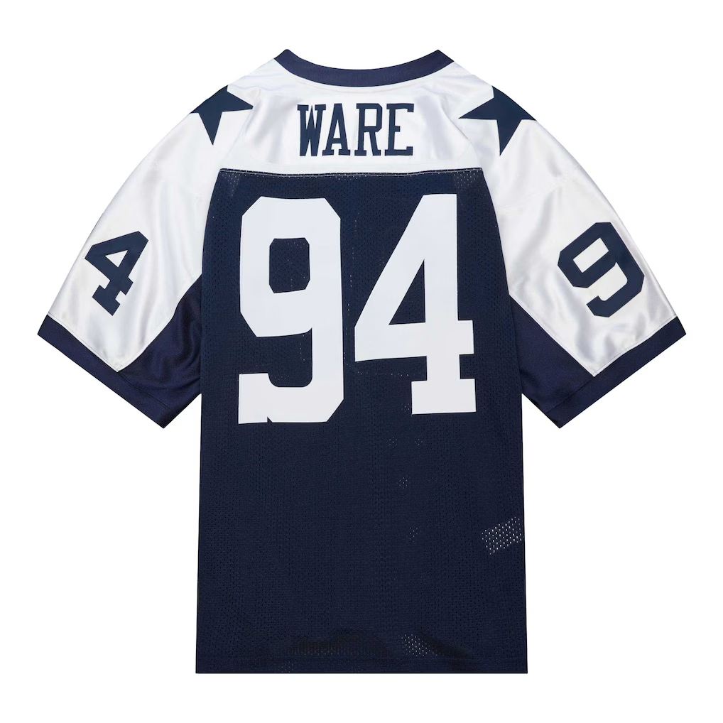Parkc D.Cowboys #94 DeMarcus Ware Mitchell & Ness Navy 2011 Authentic Throwback Retired Player Jersey Stitched Puhic