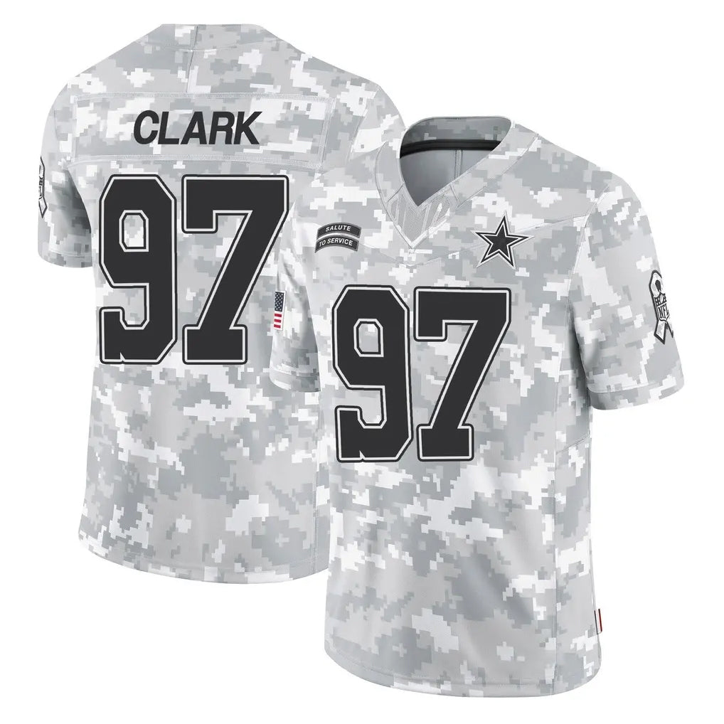 Parkc D.Cowboys #97 Kenny Clark Player Arctic Camo Salute to Service Limited Home Game Stitched Jerseys