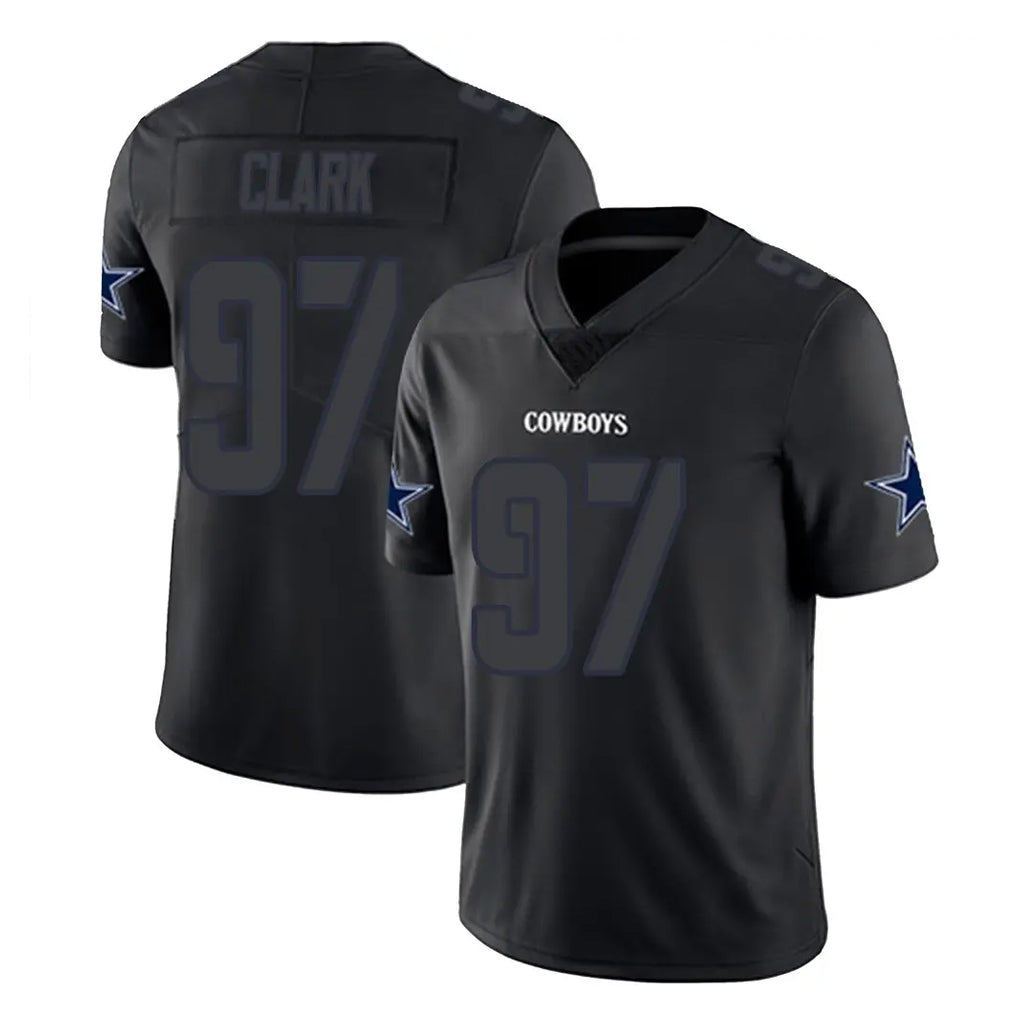 Parkc D.Cowboys #97 Kenny Clark Player Black Impact Limited Home Game Stitched Jerseys
