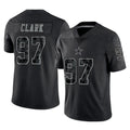 Parkc D.Cowboys #97 Kenny Clark Player Black Limited Reflective Home Game Stitched Jerseys