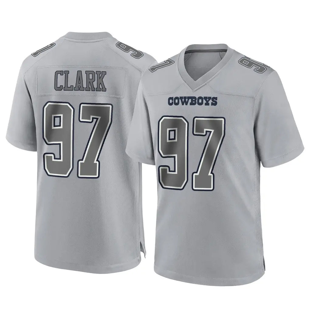 Parkc D.Cowboys #97 Kenny Clark Player Gray Atmosphere Fashion Home Game Stitched Jerseys