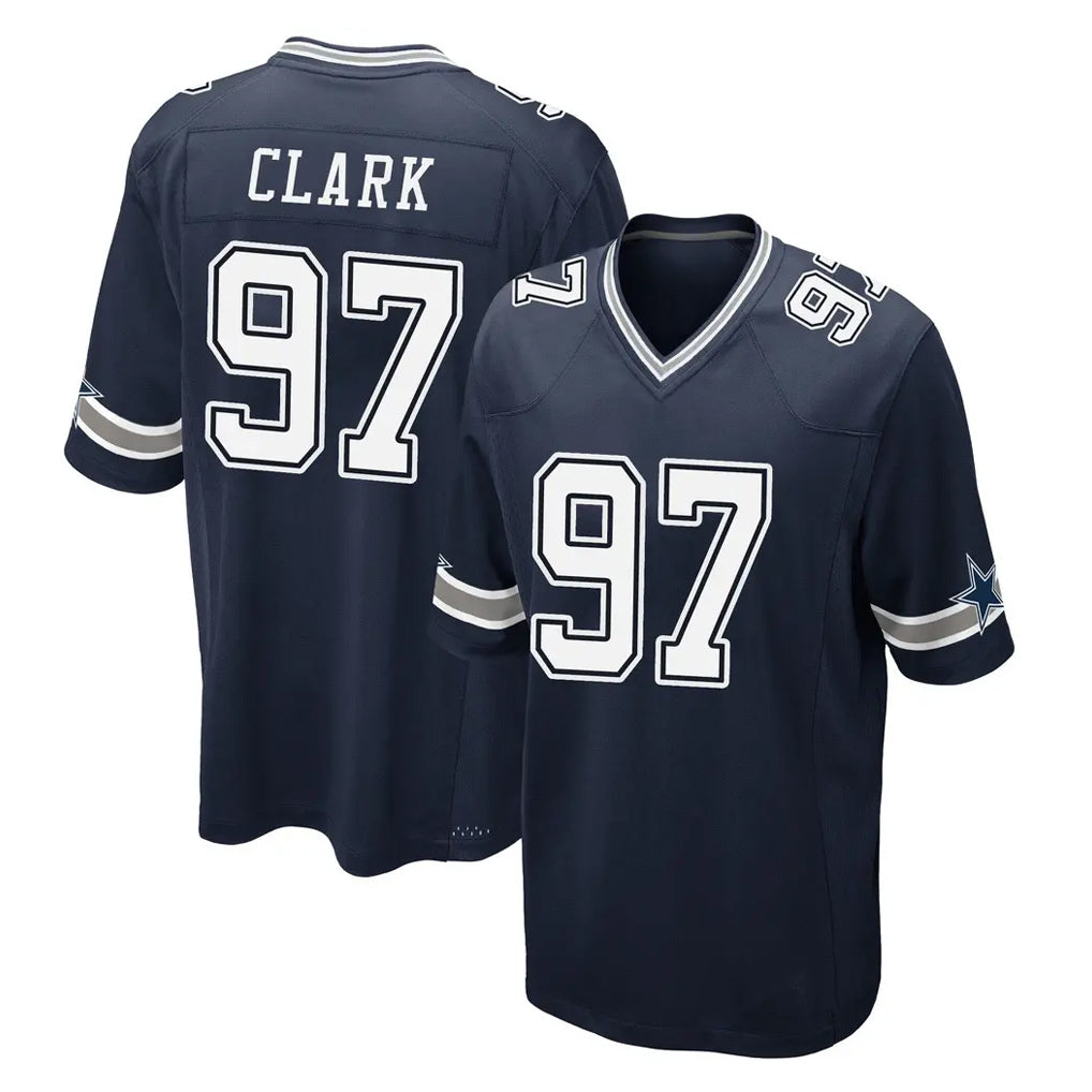 Parkc D.Cowboys #97 Kenny Clark Player Navy Home Game Stitched Jerseys