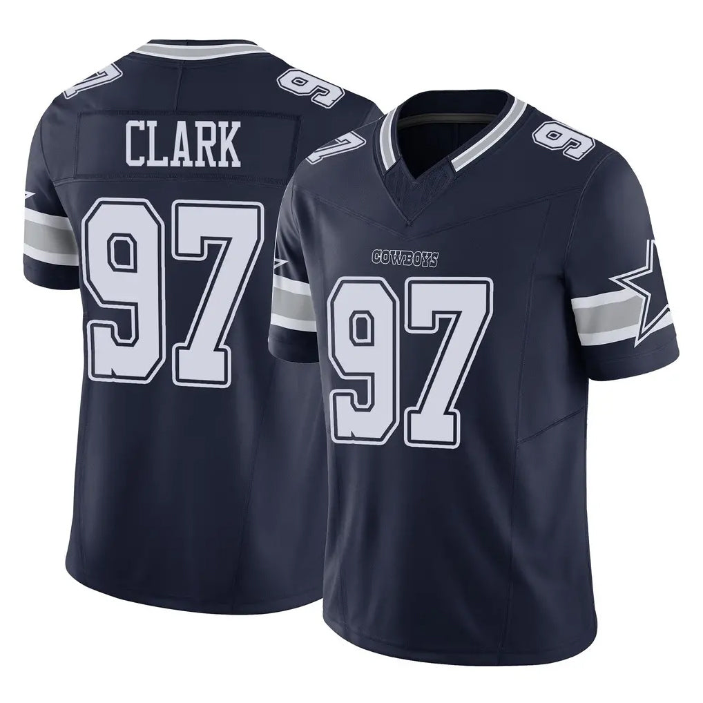 Parkc D.Cowboys #97 Kenny Clark Player Navy Limited Vapor F.U.S.E. Home Game Stitched Jerseys