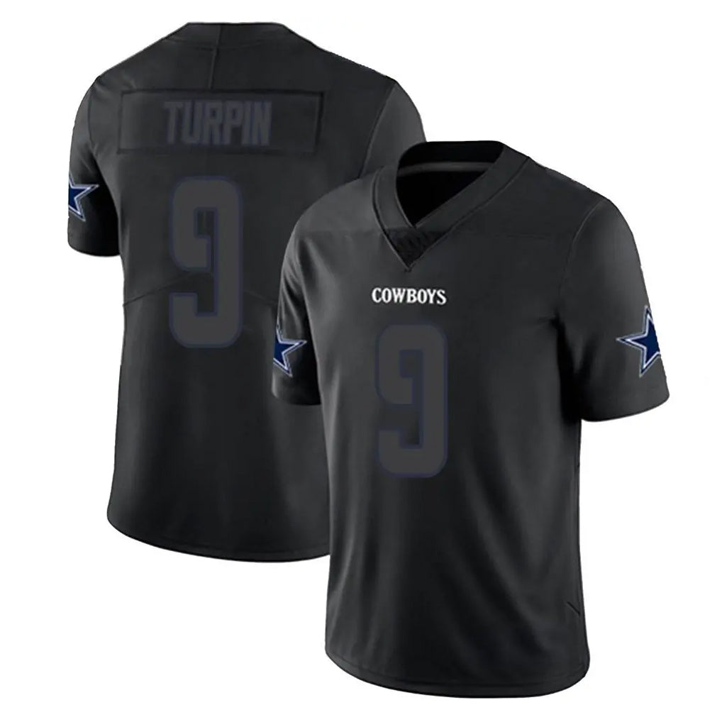 Parkc D.Cowboys #9 KaVontae Turpin Player Black Impact Limited Home Game Stitched Jerseys