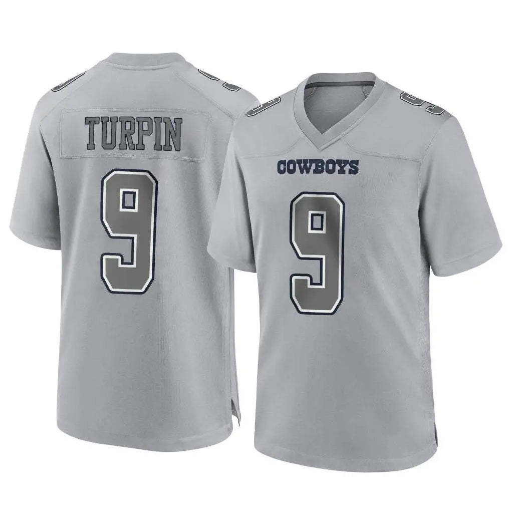Parkc D.Cowboys #9 KaVontae Turpin Player Gray Atmosphere Fashion Home Game Stitched Jerseys