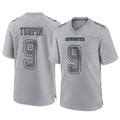 Parkc D.Cowboys #9 KaVontae Turpin Player Gray Atmosphere Fashion Home Game Stitched Jerseys