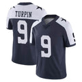 Parkc D.Cowboys #9 KaVontae Turpin Player Navy-White Limited Alternate Vapor Untouchable Home Game Stitched Jerseys
