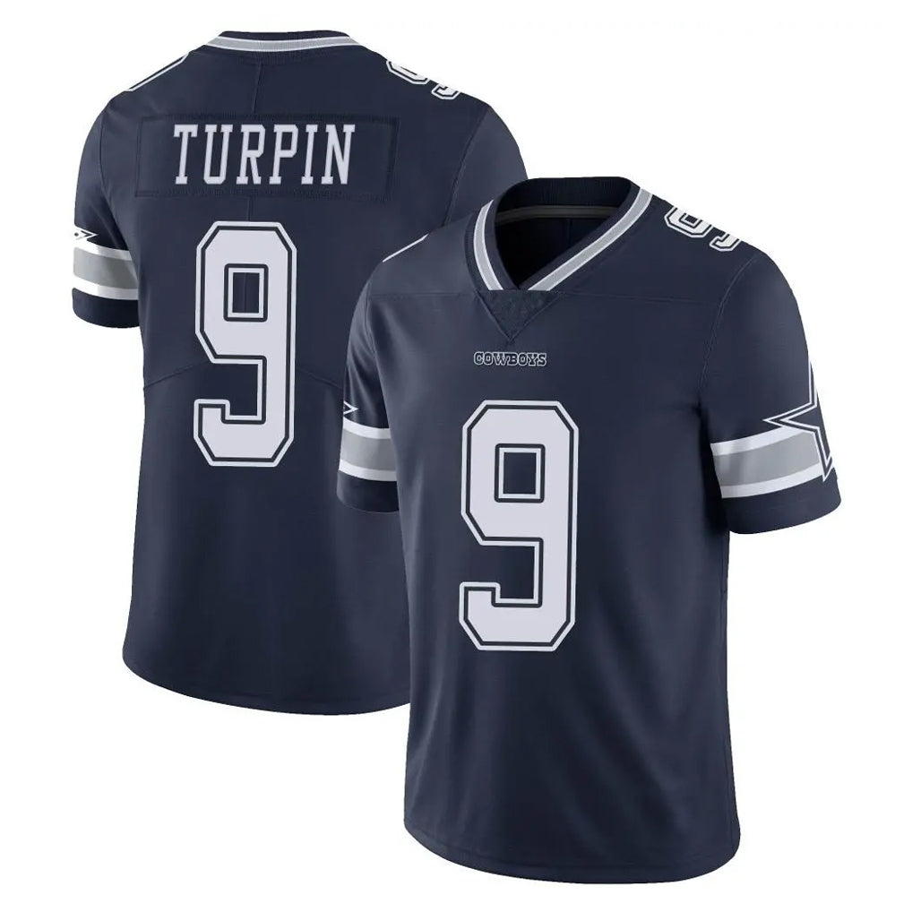 Parkc D.Cowboys #9 KaVontae Turpin Player Navy Vapor Untouchable Limited Home Game Stitched Jerseys
