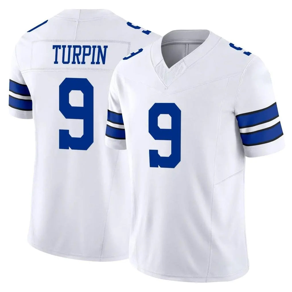 Parkc D.Cowboys #9 KaVontae Turpin Player White Limited Vapor F.U.S.E. Home Game Stitched Jerseys