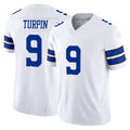 Parkc D.Cowboys #9 KaVontae Turpin Player White Limited Vapor F.U.S.E. Home Game Stitched Jerseys