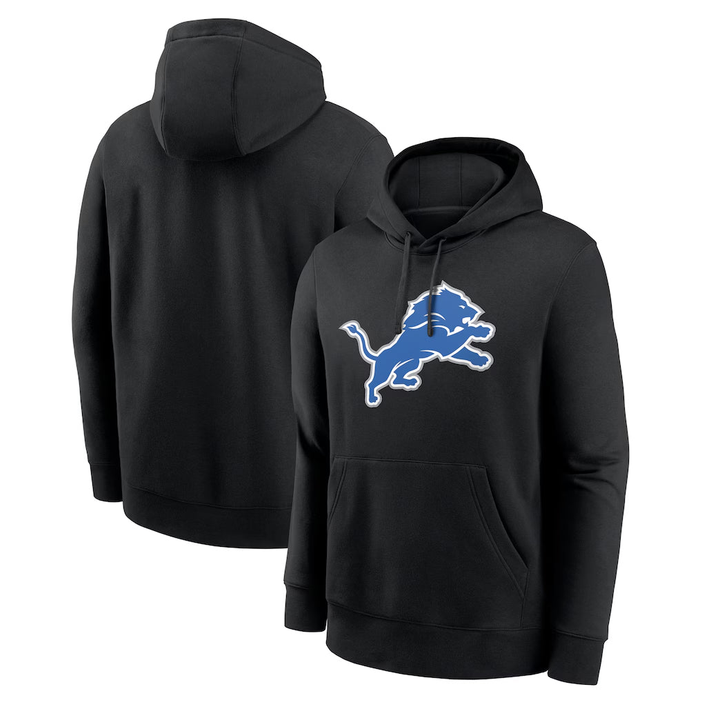Parkc D.Lions Black Salute to Service Pullover Hoodies Limited Blank Player Stitched Jerseys