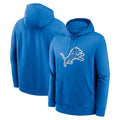 Parkc D.Lions Blue Pullover Hoodies Limited Blank Player Stitched Jerseys