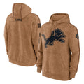 Parkc D.Lions Brown Salute to Service Hoodies Limited Game Blank Player Stitched Jerseys