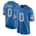 Parkc D.Lions #0 Jahmyr Gibbs Player Blue Vapor Untouchable Throwback Game Stitched Jerseys